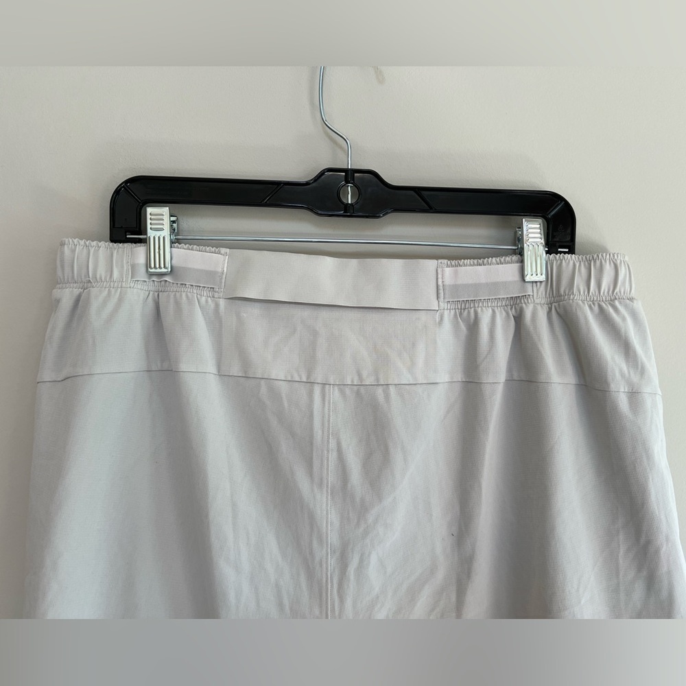 Lululemon Men's Surge Lined Lightweight White Athletic Shorts 6” Zip Pocket, XXL - Picture 5 of 9